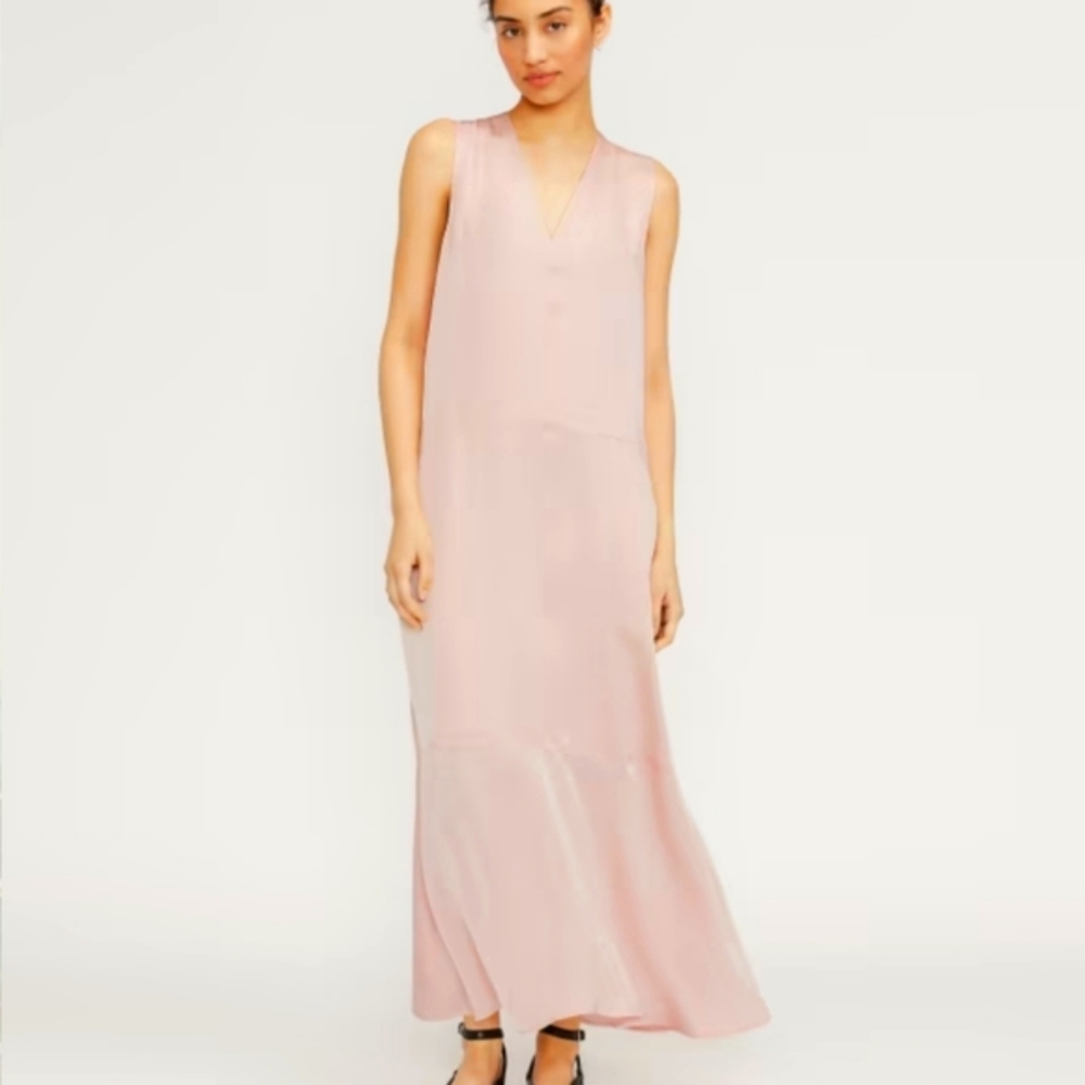 Everlane Blush Pink Sleeveless Maxi Dress
